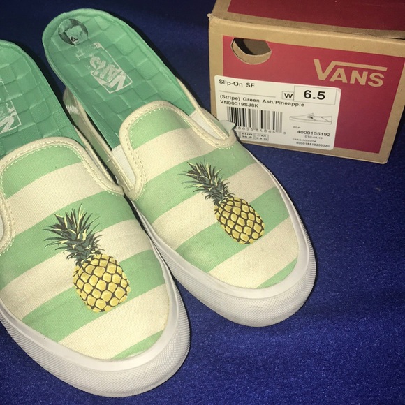 pineapple slip on vans